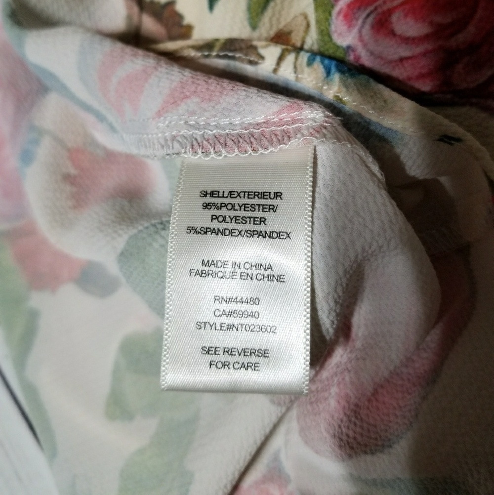 LOVE, FIRE Cream Floral Layered Top - Picture 8 of 8